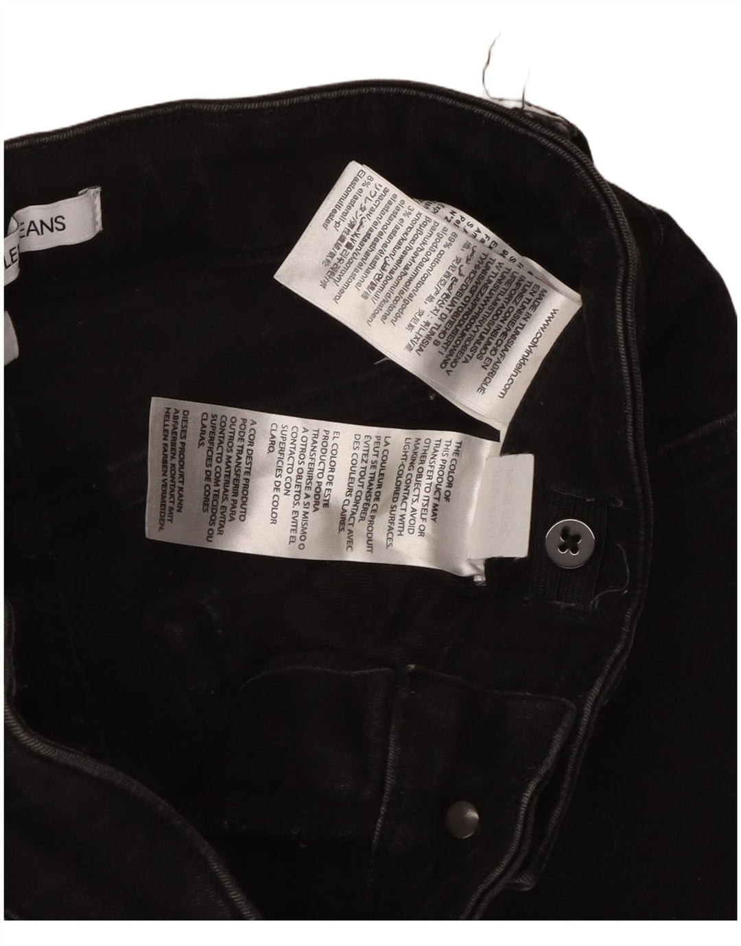 CALVIN KLEIN Jeans skinny da ragazzo 13-14 anni W26 L29 Cotone nero