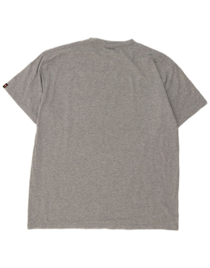 T-shirt grafica da uomo Quiksilver grande grigia
