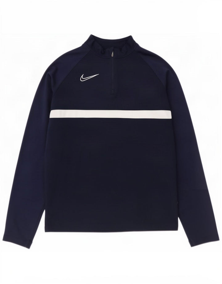 Top della tuta pullover da ragazzo Nike 13-14 anni XL Blu navy Colourblock