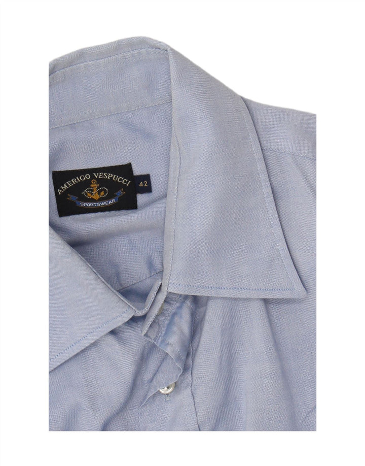 AMERIGO VESPUCCI Camicia da uomo taglia 42 grande blu