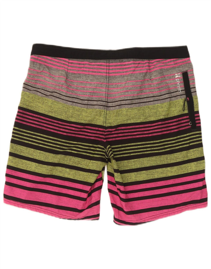 Pantaloncini da bagno Hurley Phantom da uomo, medi, a righe multicolori