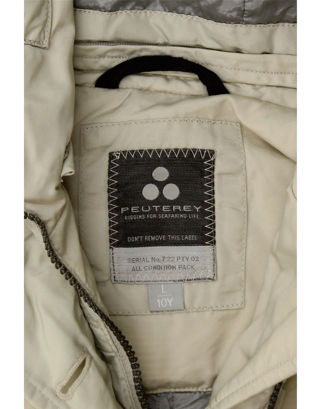 PEUTEREY Giacca pratica con cappuccio per ragazze 9-10 anni Large in poliammide bianco sporco