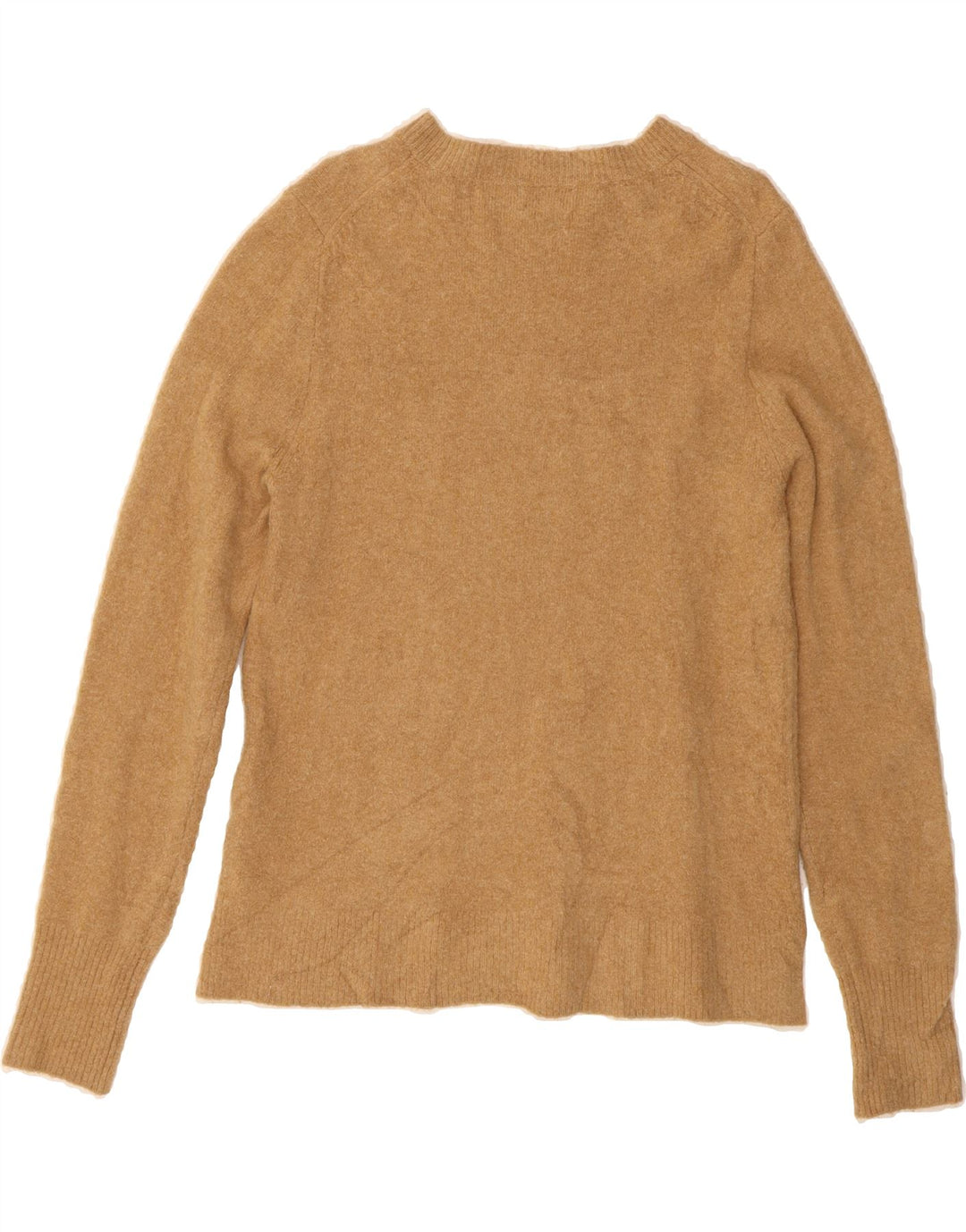 J. CREW Womens Crew Neck Jumper Sweater UK 12 Medium Beige Acrylic Vintage J. Crew and Second-Hand J. Crew from Messina Hembry 