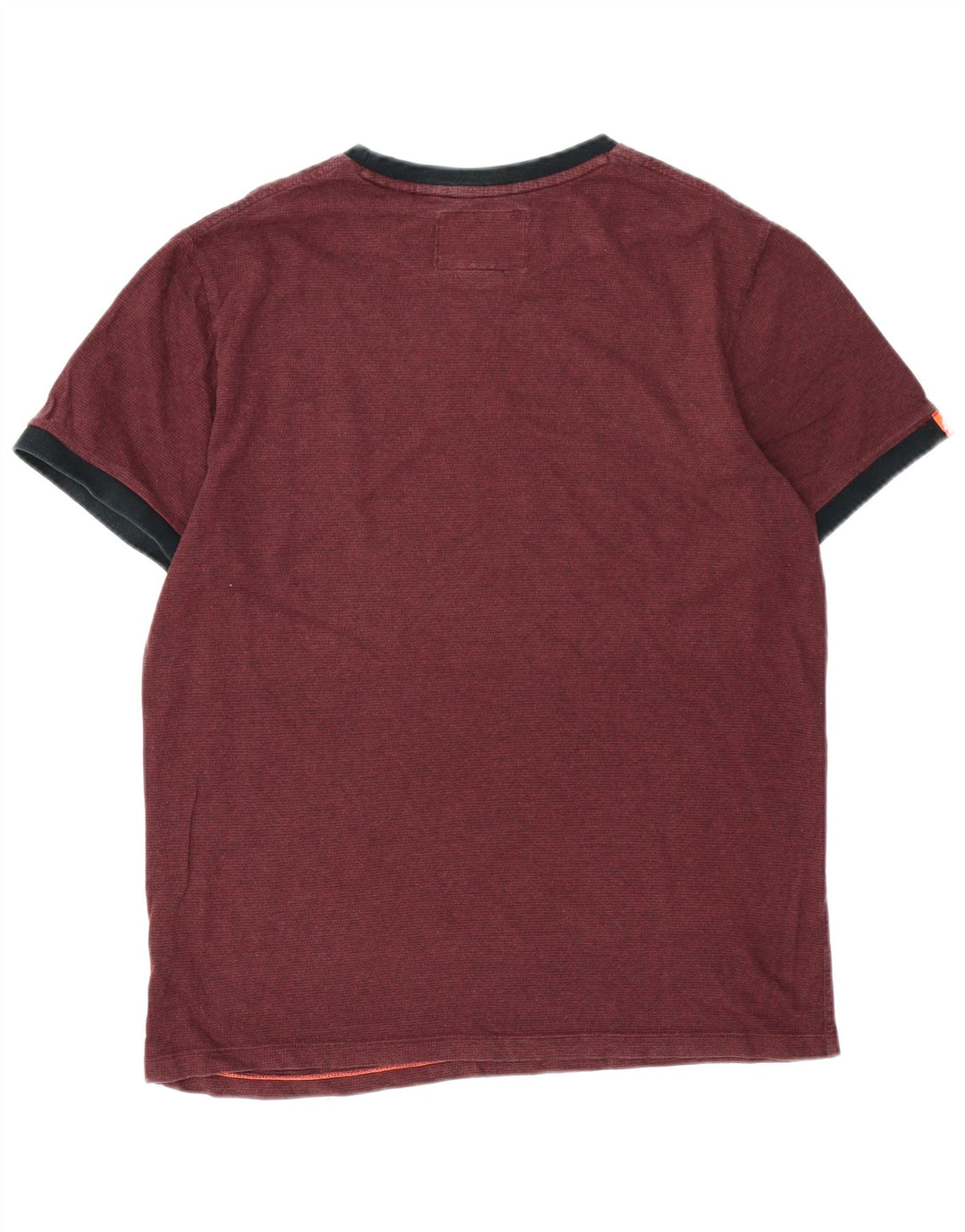 T-shirt da uomo SUPERDRY Top XL in cotone bordeaux