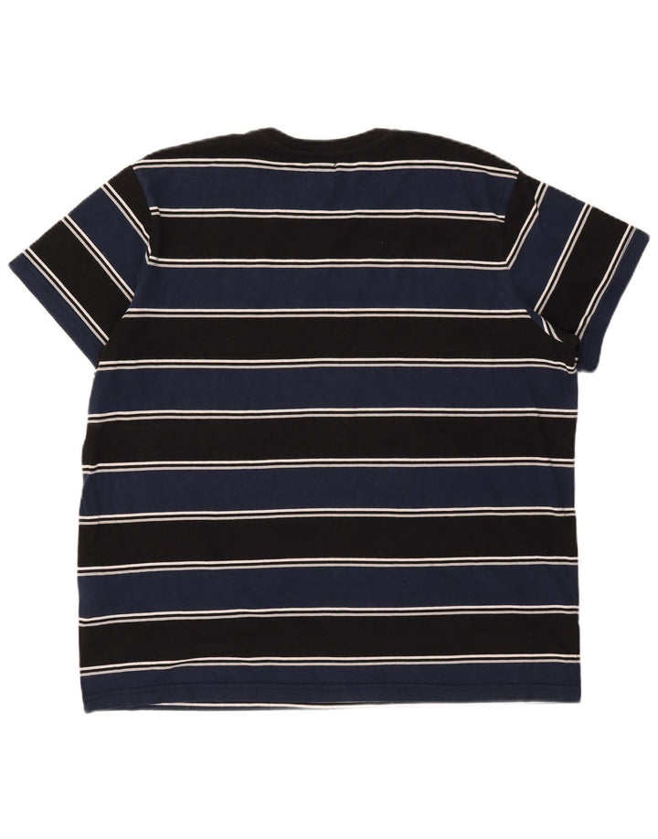 T-shirt da uomo Levi's Top grande in cotone a righe blu navy