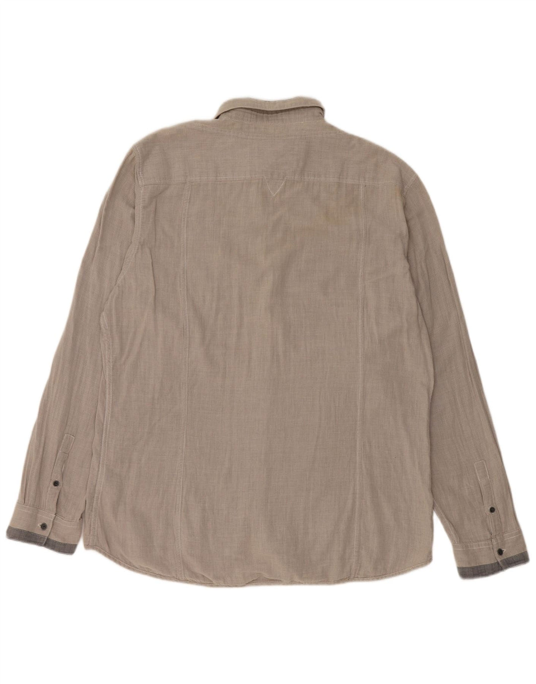 Camicia da uomo Guess 2XL in cotone a quadretti grigio