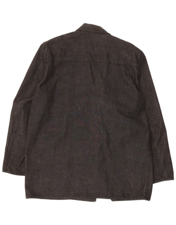 Giacca blazer oversize da donna a 2 bottoni Marina Rinaldi taglia 21 media nera