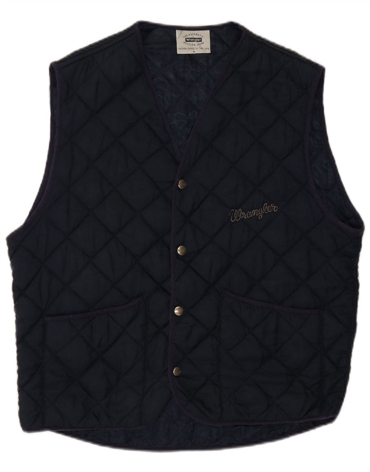 Gilet trapuntato da uomo Wrangler UK 38 medio blu navy in poliammide
