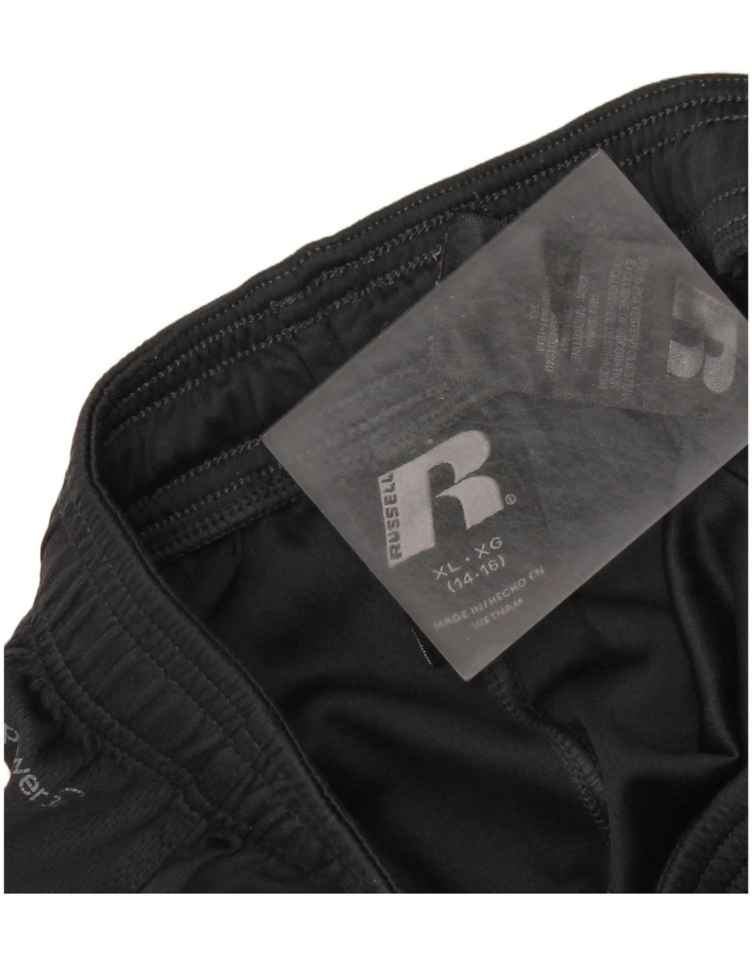 Pantaloncini sportivi da ragazzo RUSSELL ATHLETIC 14-15 anni XL poliestere nero