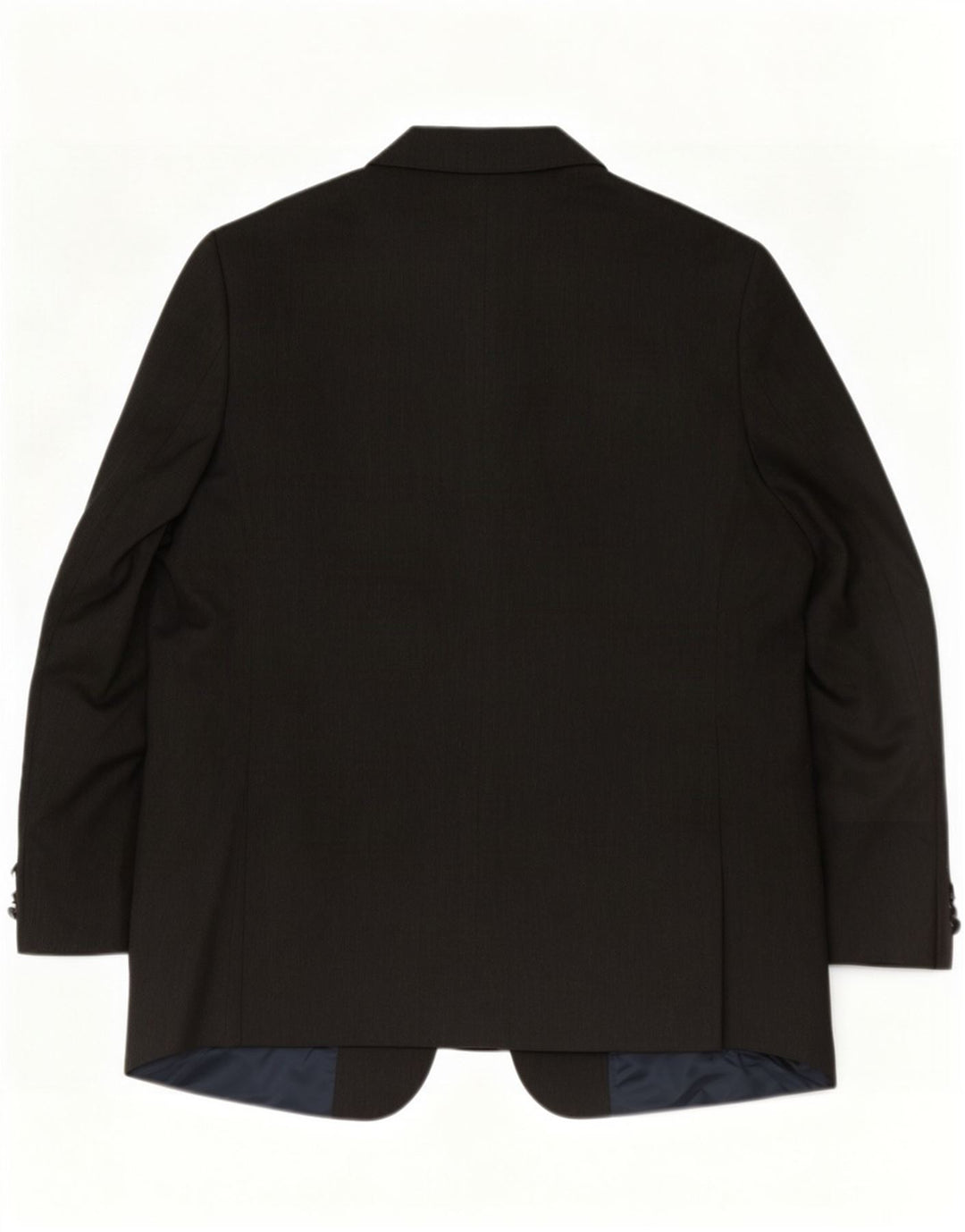Giacca blazer lunga a 2 bottoni Marks & Spencer da uomo UK 46 XL poliestere grigio