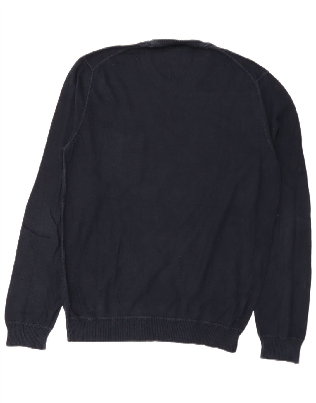 Maglione maglione girocollo da uomo Woolrich piccolo in cotone blu navy