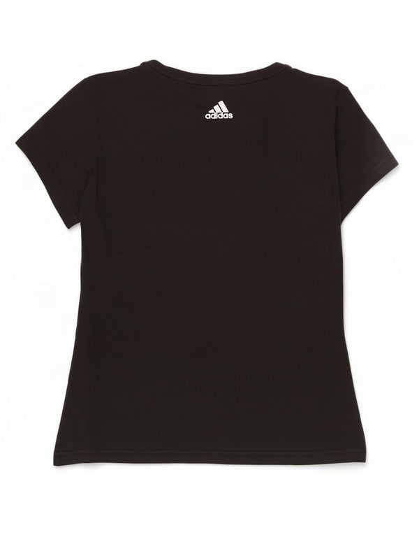 T-shirt grafica da donna Adidas Top UK 12 media nera