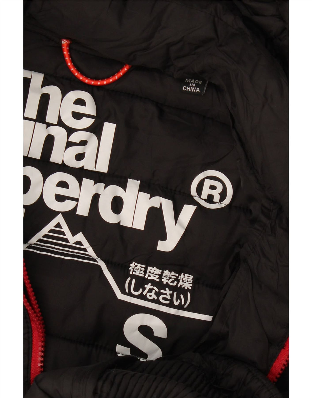 Giacca imbottita con cappuccio da donna Superdry UK 10 Small poliestere nero