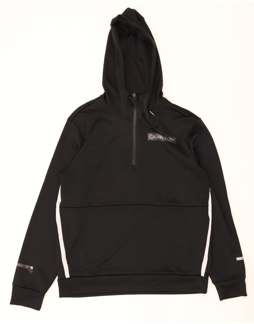Calvin Klein Uomo Performance Felpa con cappuccio Maglione Medium Black Colourblock