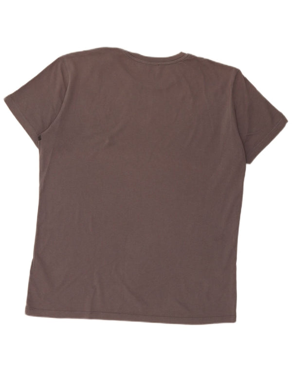 T-shirt grafica da uomo Trussardi Top Large in cotone grigio