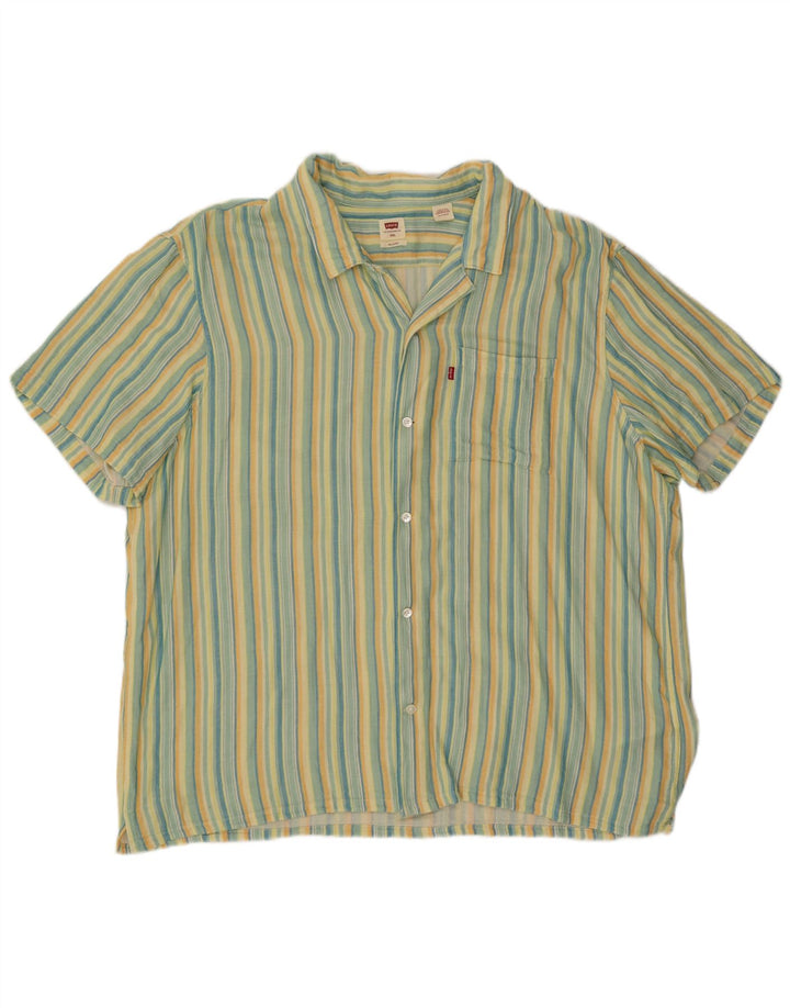 Camicia Levi's Uomo 2XL Cotone a righe multicolore