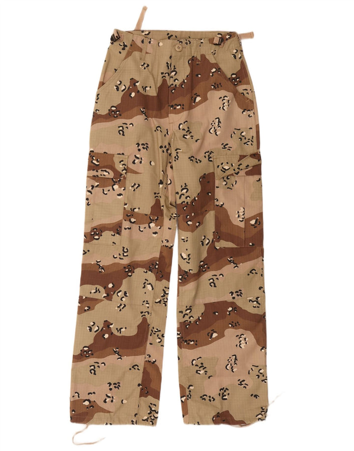 Pantaloni cargo regolari da donna MFH XS W26 L28 Poliestere mimetico beige