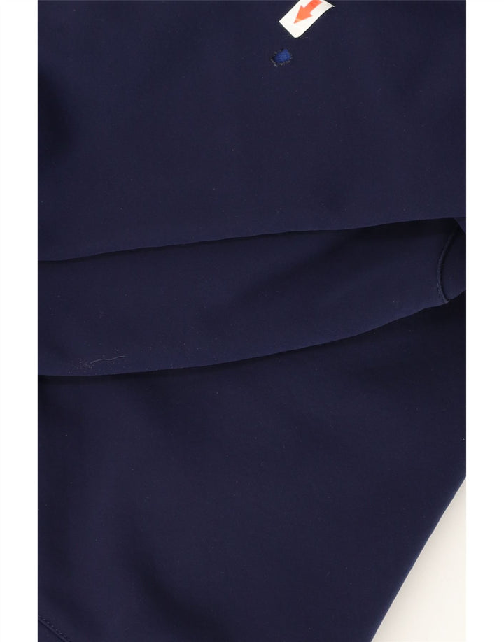 Maglione con cappuccio e zip da uomo Canterbury, grande, in poliestere color block blu navy