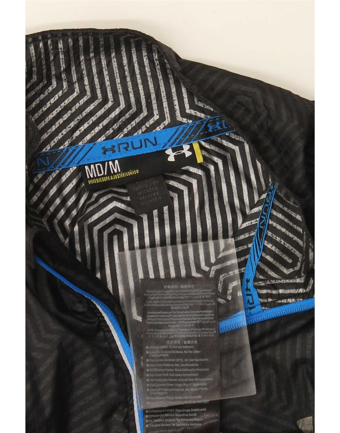 Giacca antipioggia da uomo Under Armour UK 38 nylon color block nero medio