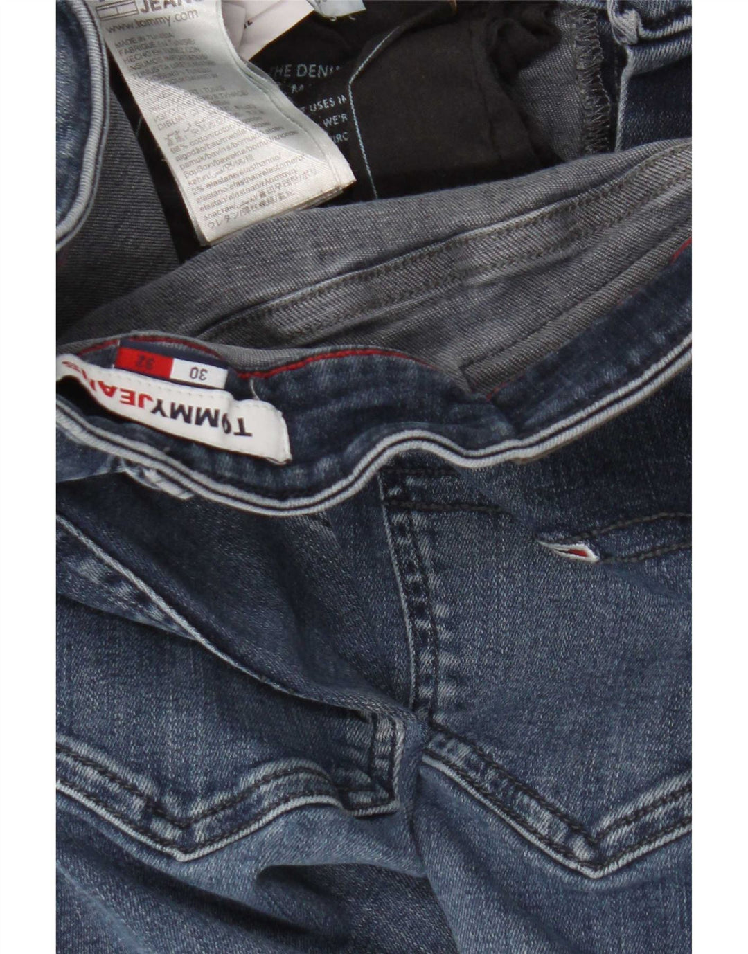 Jeans slim da donna Tommy Hilfiger W30 L32 cotone blu
