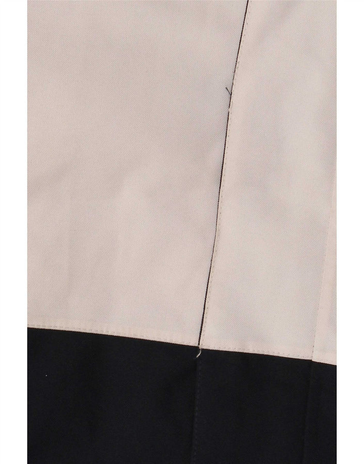 Tog 24 Giacca imbottita oversize con cappuccio da donna UK 8 Small Black Colourblock