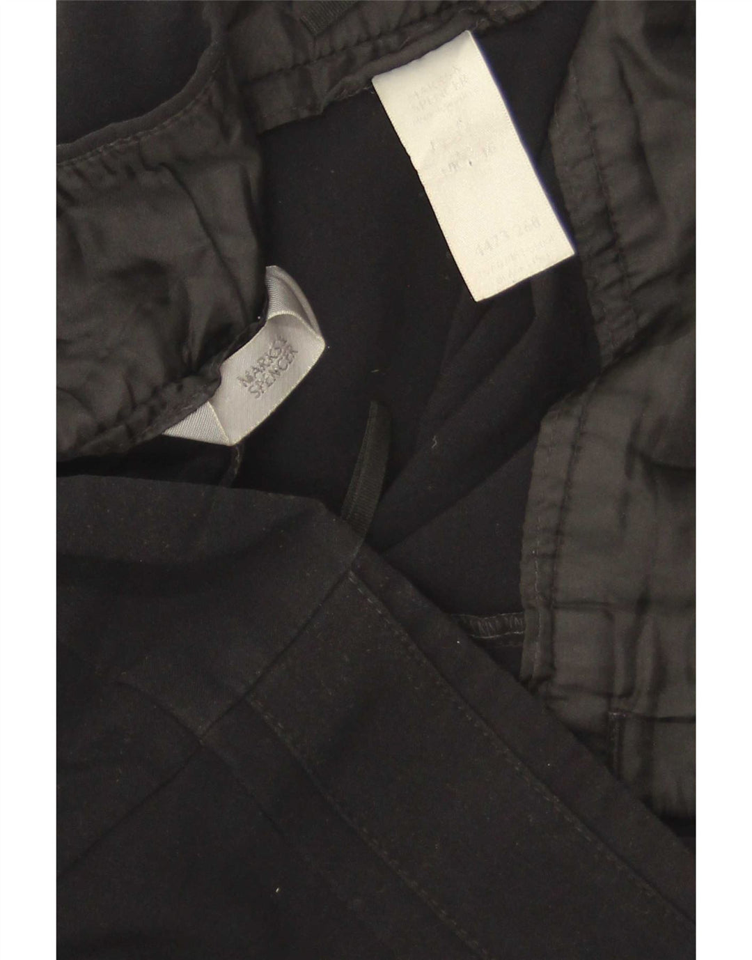 Pantaloni da abito Bootcut da donna Marks & Spencer UK 16 Large W34 L32 Nero