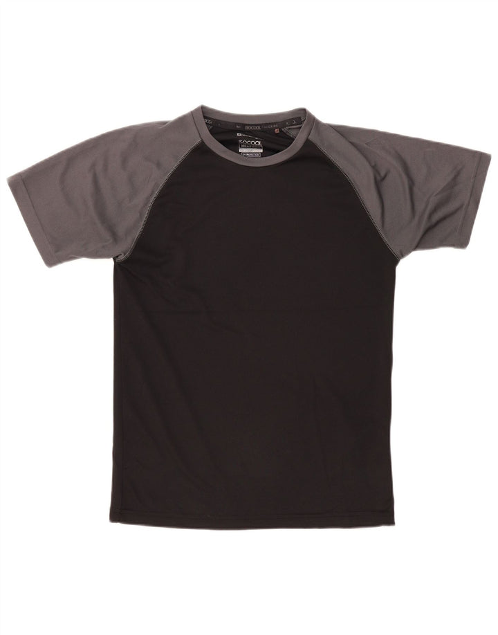 MOUNTAIN WAREHOUSE T-shirt IsoCool da uomo Top Small Black Colourblock