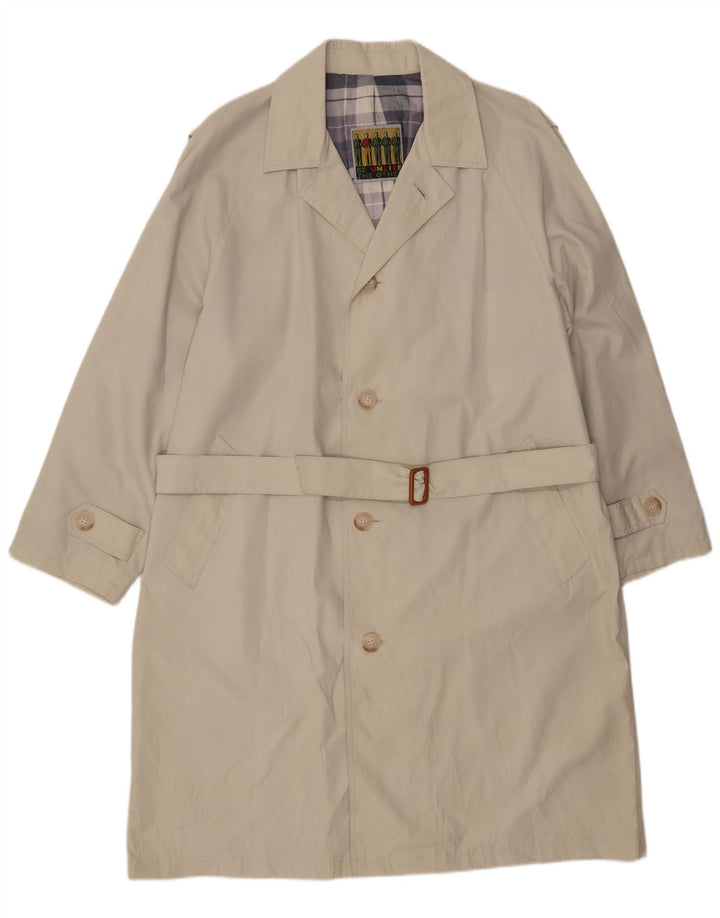 Soprabito vintage da uomo UK 40 grande beige