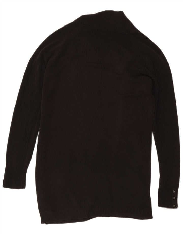 Maglione cardigan aperto da donna Marks & Spencer UK 12 acrilico nero medio