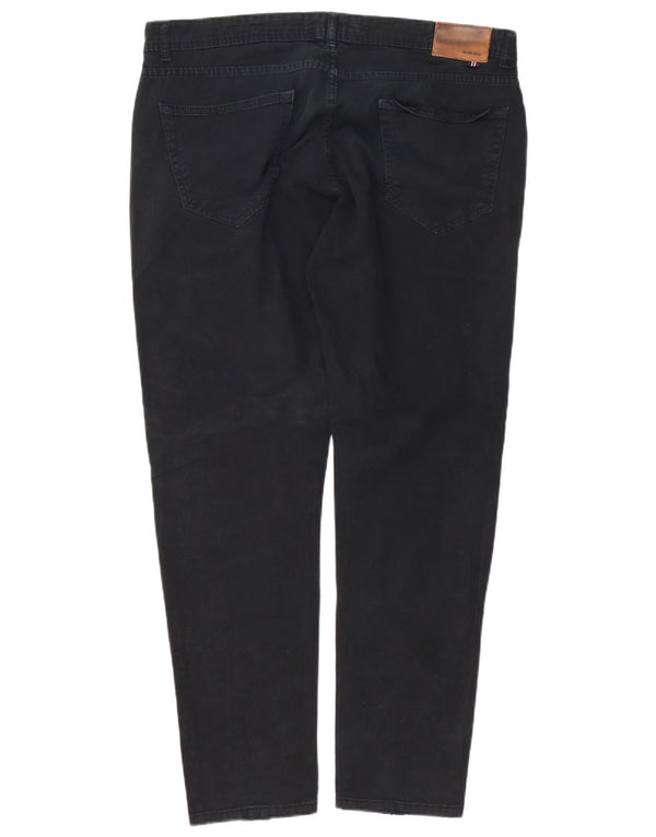 Jeans slim da uomo Zara EU 46 XL W36 L31 Nero