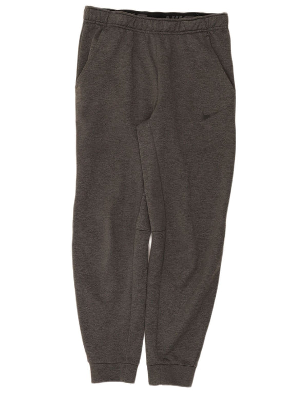 Pantaloni da tuta Nike Dri Fit da uomo, pantaloni da jogging, piccoli, in poliestere grigio
