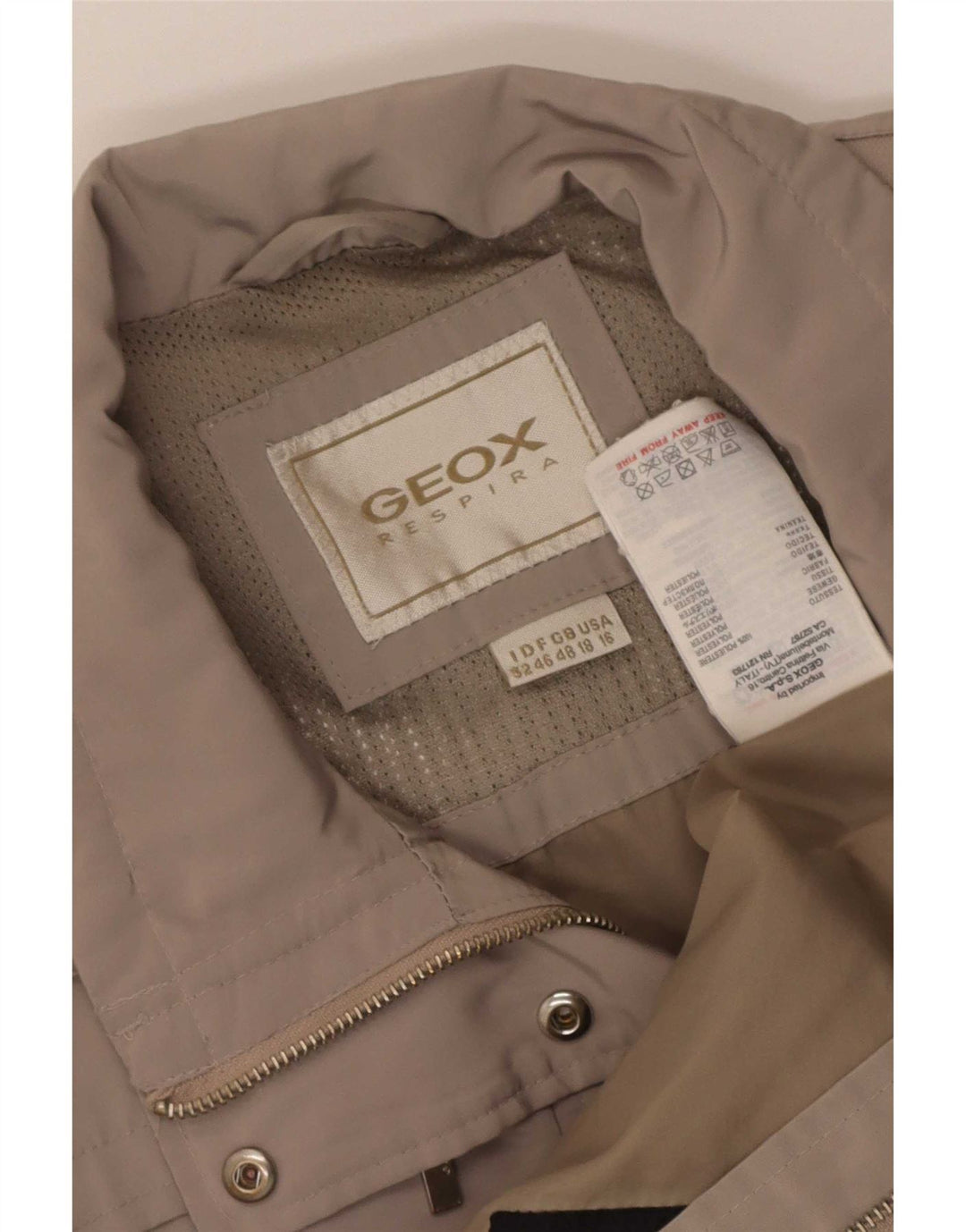 Cappotto Geox Donna Respira IT 48 XL Poliestere Beige