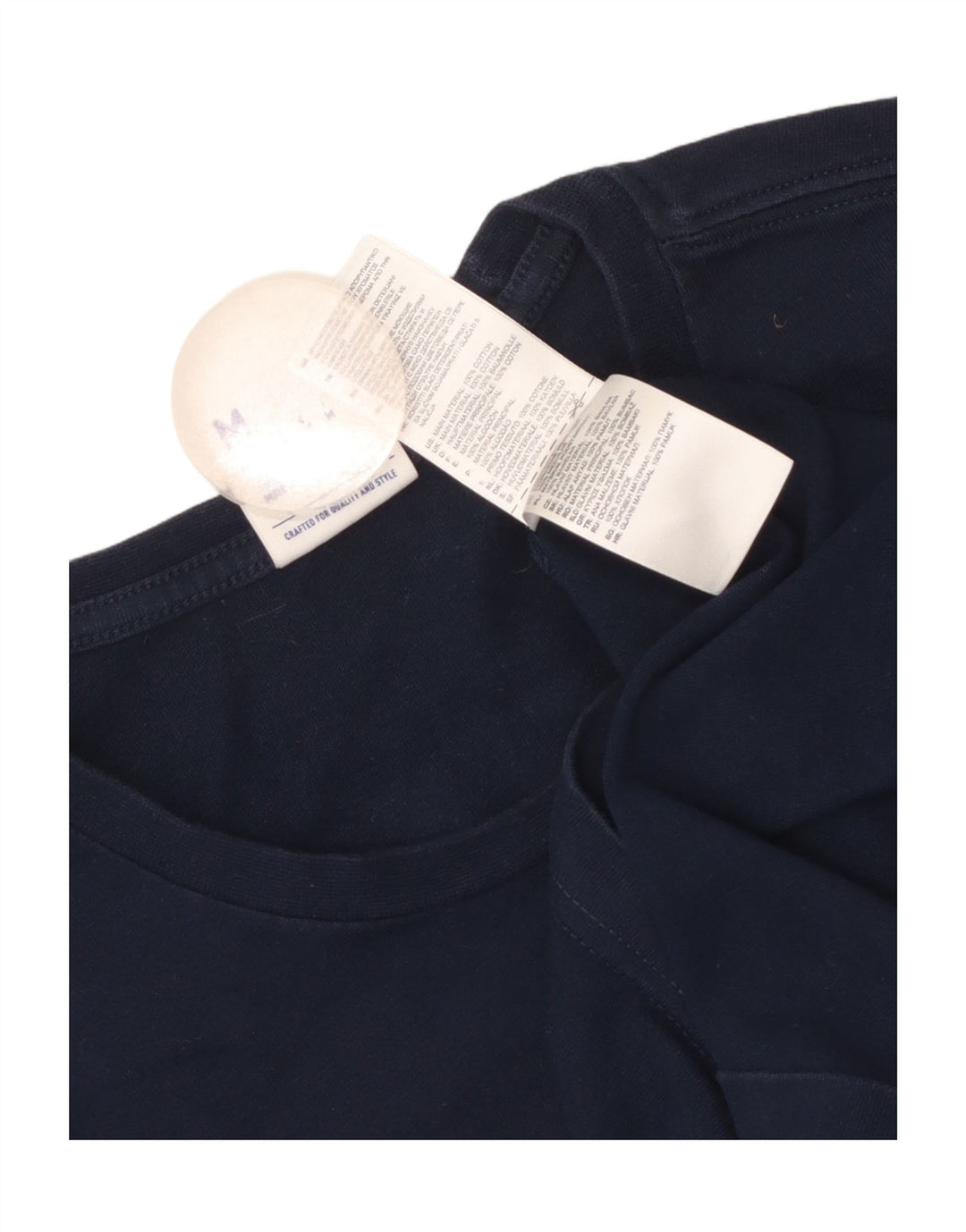 T-shirt grafica da uomo Reebok Top in cotone blu navy medio