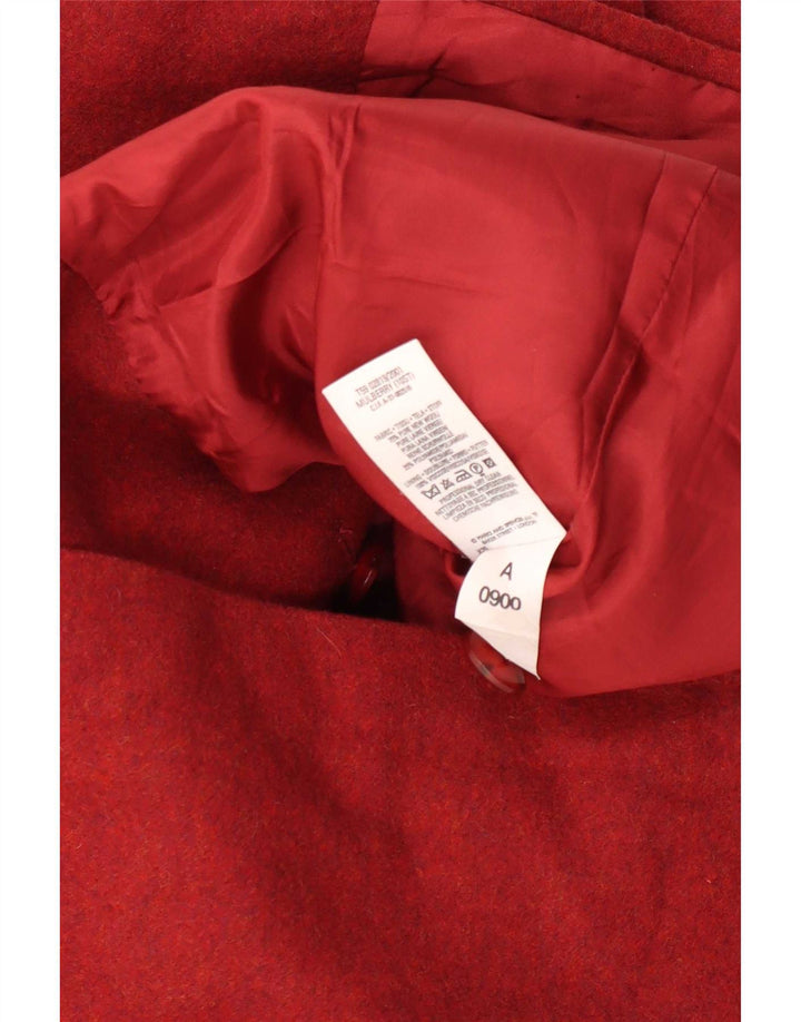 Soprabito corto oversize da donna Marks & Spencer UK 10 piccolo rosso chiazzato