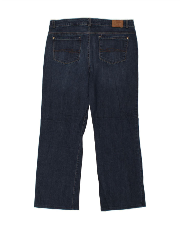 IZOD Womens Bootcut Jeans US 14 XL W36 L30 Navy Blue Cotton Vintage Izod and Second-Hand Izod from Messina Hembry 