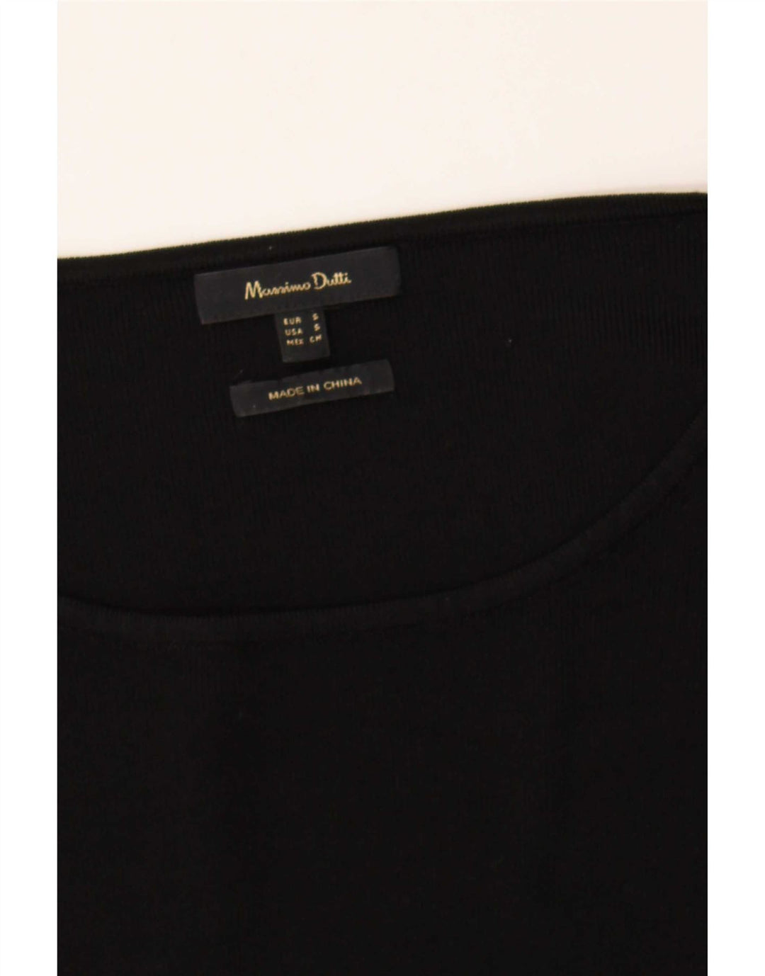Maglione maglione con scollo a barca da donna Massimo Dutti UK 10 piccolo nero