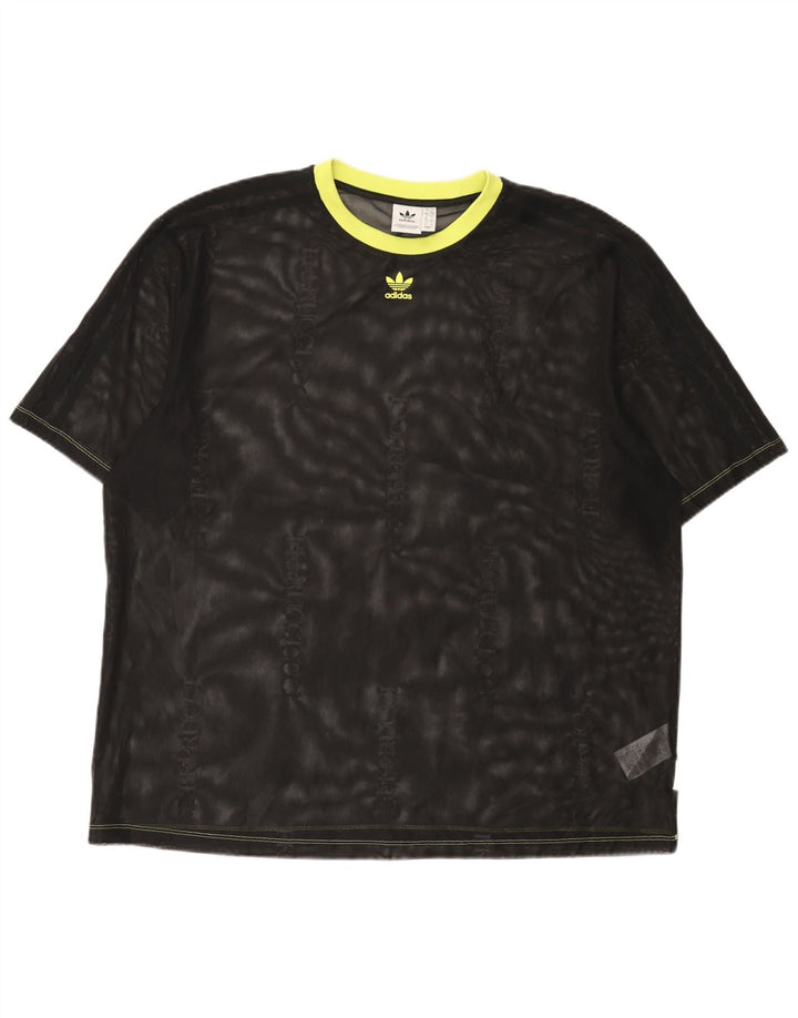 T-shirt da donna Adidas Top UK 18 XL poliestere nero