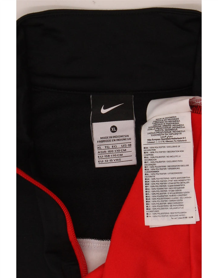 Giacca da tuta da ragazzo NIKE 13-14 anni XL Poliestere color block rosso