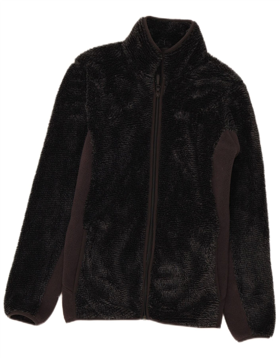 Giacca in pile da donna Jack Wolfskin UK 14 Poliestere color block grigio medio