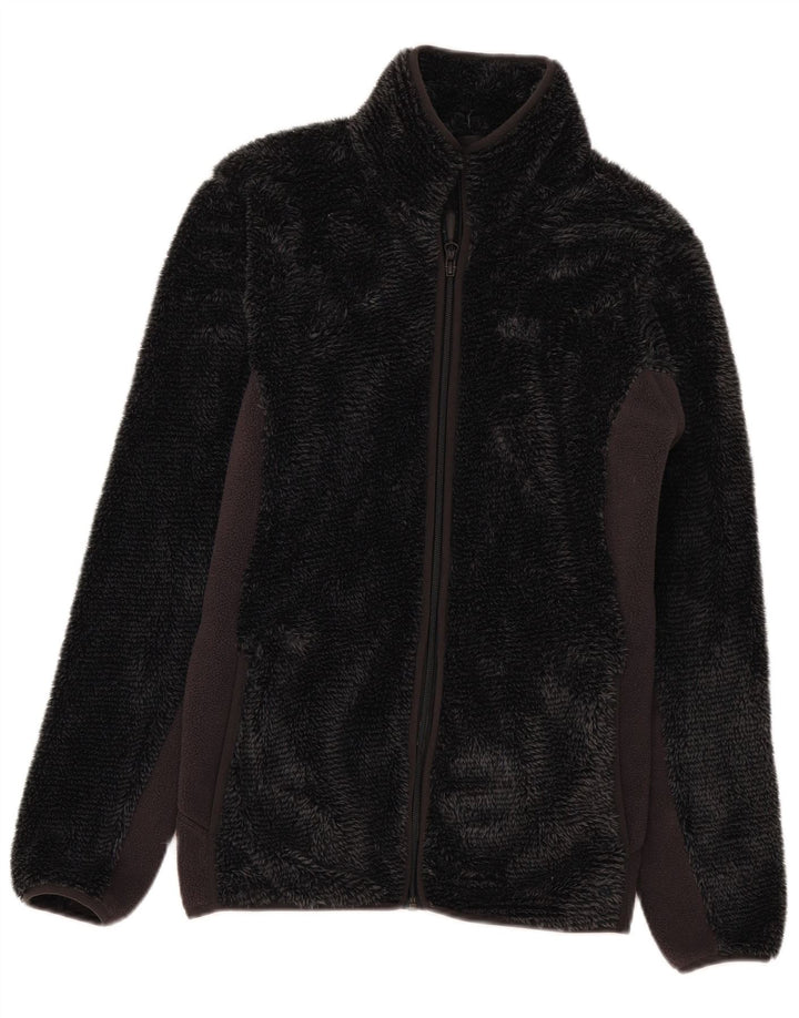 Giacca in pile da donna Jack Wolfskin UK 14 Poliestere color block grigio medio