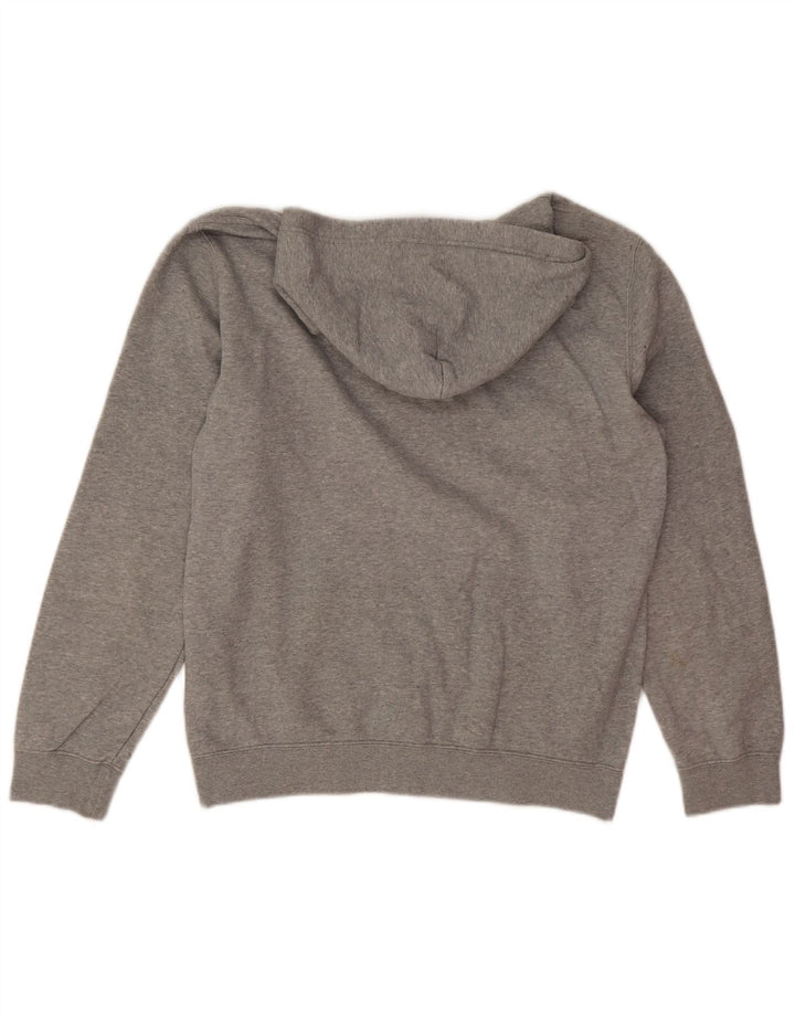 Maglione con cappuccio grafico da uomo Champion in cotone chiazzato grigio medio