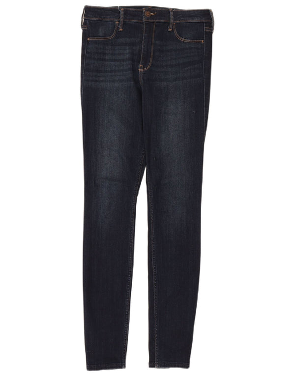 Jeans Jeggings Hollister da donna a vita alta US 7 medi W28 L30 blu navy