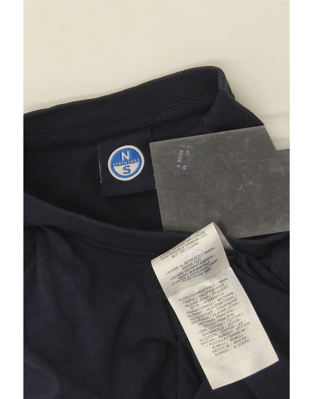 T-shirt da uomo North Sails Top Small in cotone blu navy