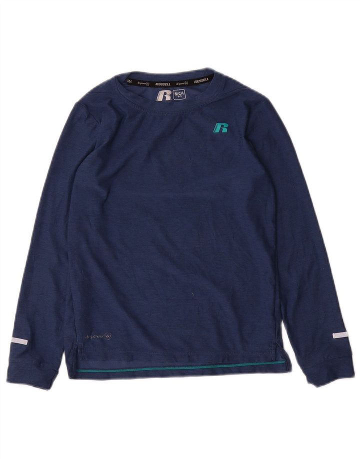 Maglia a maniche lunghe Dri-Power da ragazzo Russell Athletic 6-7 anni piccola blu navy