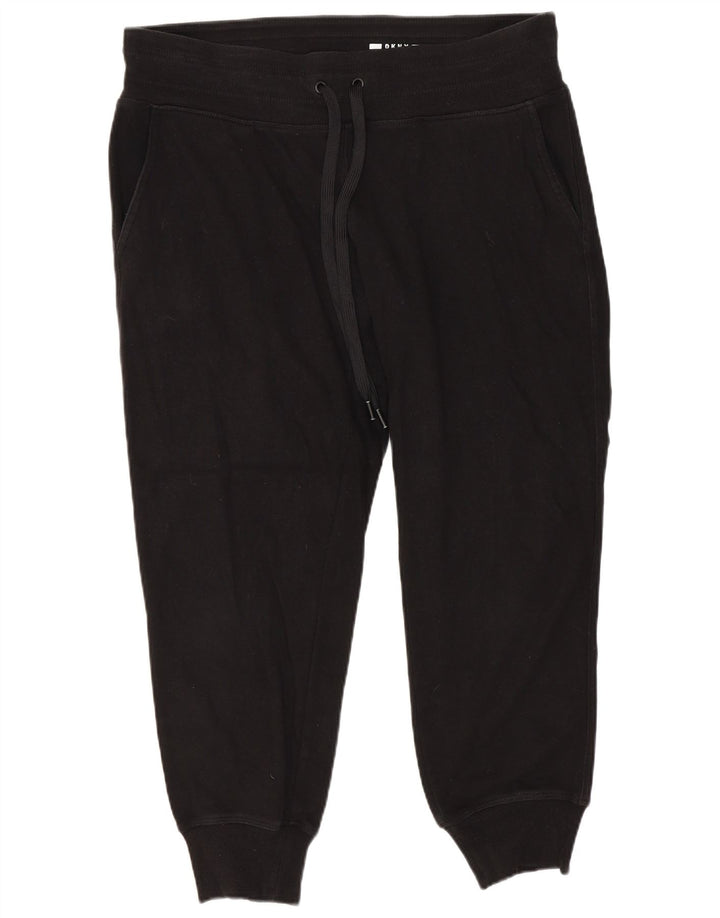 Pantaloni da tuta Dkny da donna con grafica corta da jogging UK 14 medio nero