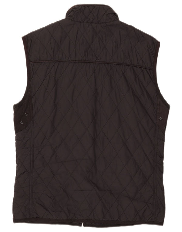 Gilet trapuntato da uomo ZARA UK 40 grande in nylon nero