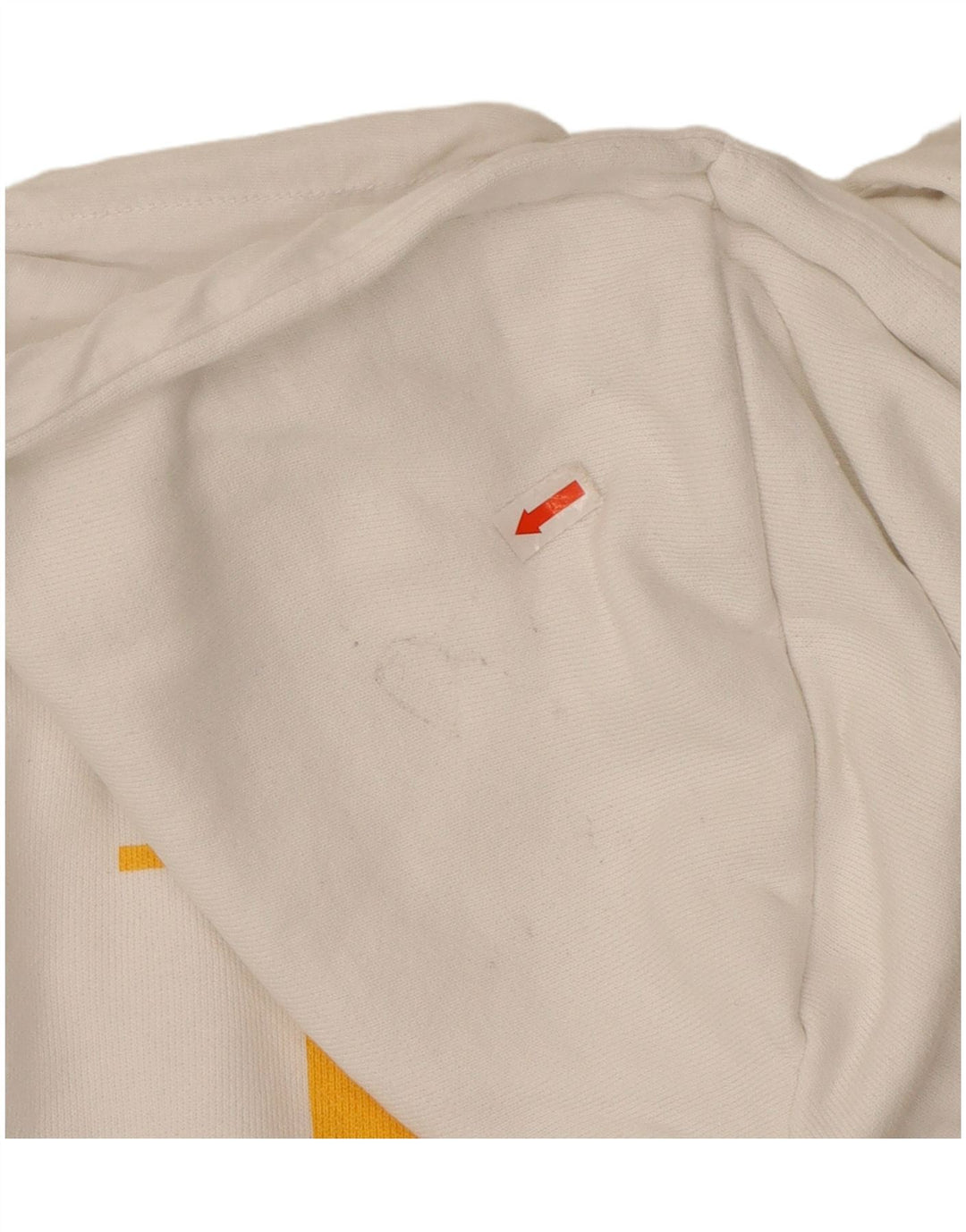 REEBOK Mens Graphic Hoodie Jumper Medium White Cotton