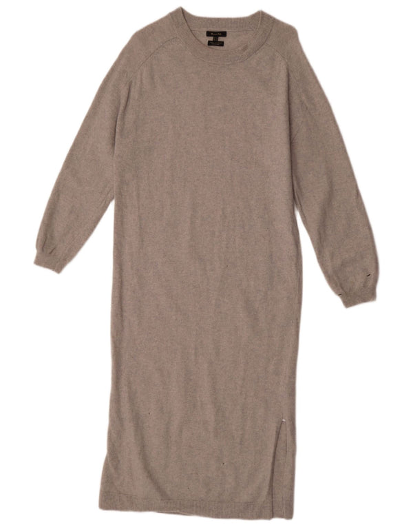 Abito maglione a maniche lunghe da donna Massimo Dutti UK 10 Small Lana grigia