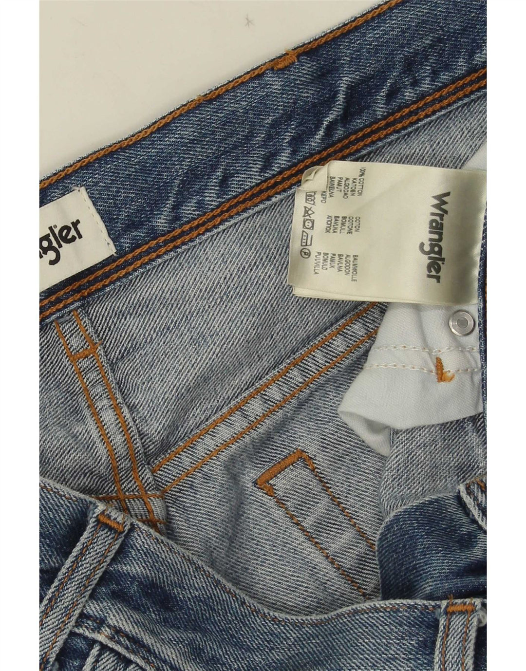 Jeans dritti da uomo Wrangler Texas W34 L30 cotone blu