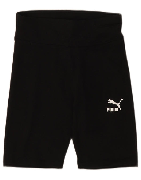 Pantaloncini sportivi PUMA da donna UK 4 XS Nero Cotone